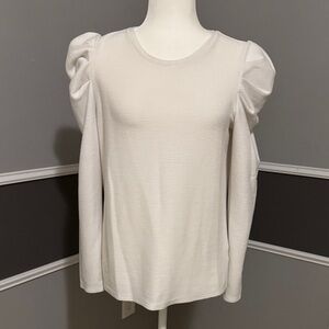 Nine West Long Sleeve Top with Puff Shoulders